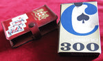 Jeu de cartes City of London des années 1970 – Étui en cuir + jeu de casino – Coffret pour gentleman