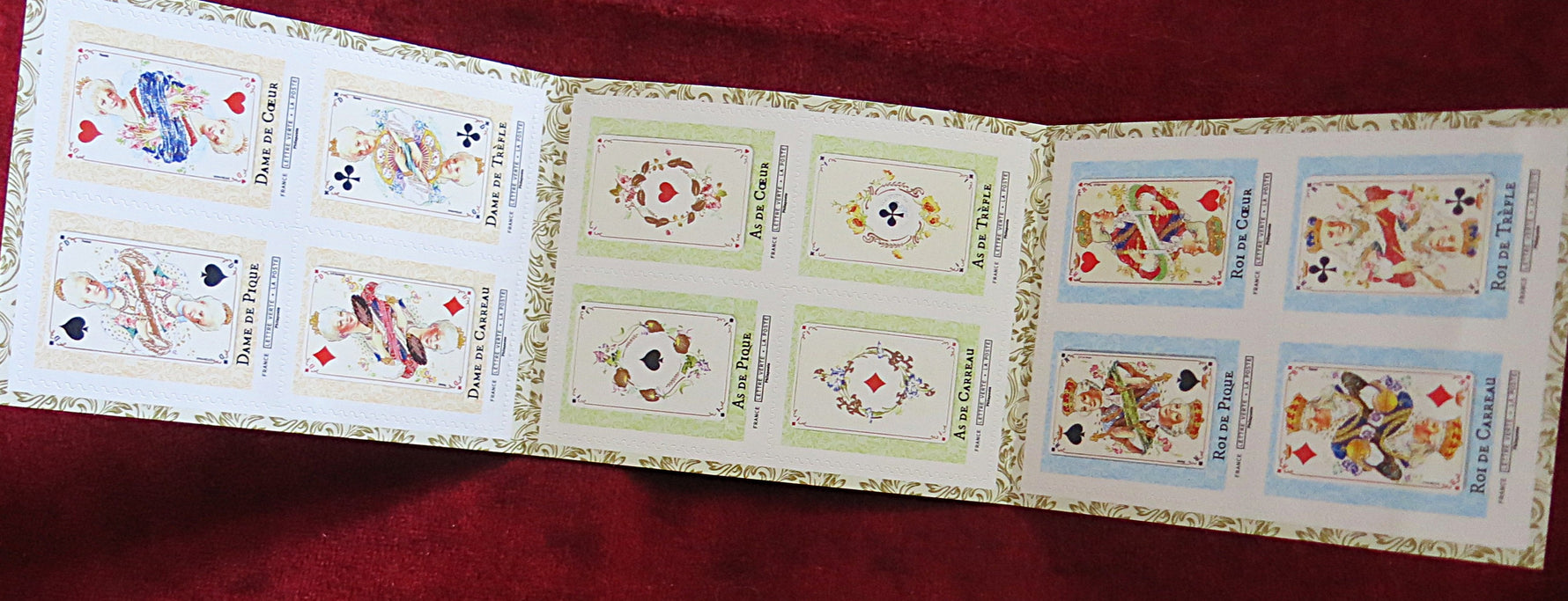 Carnet de timbres de cartes à jouer Grimaud 2022 – Collection Louis XV