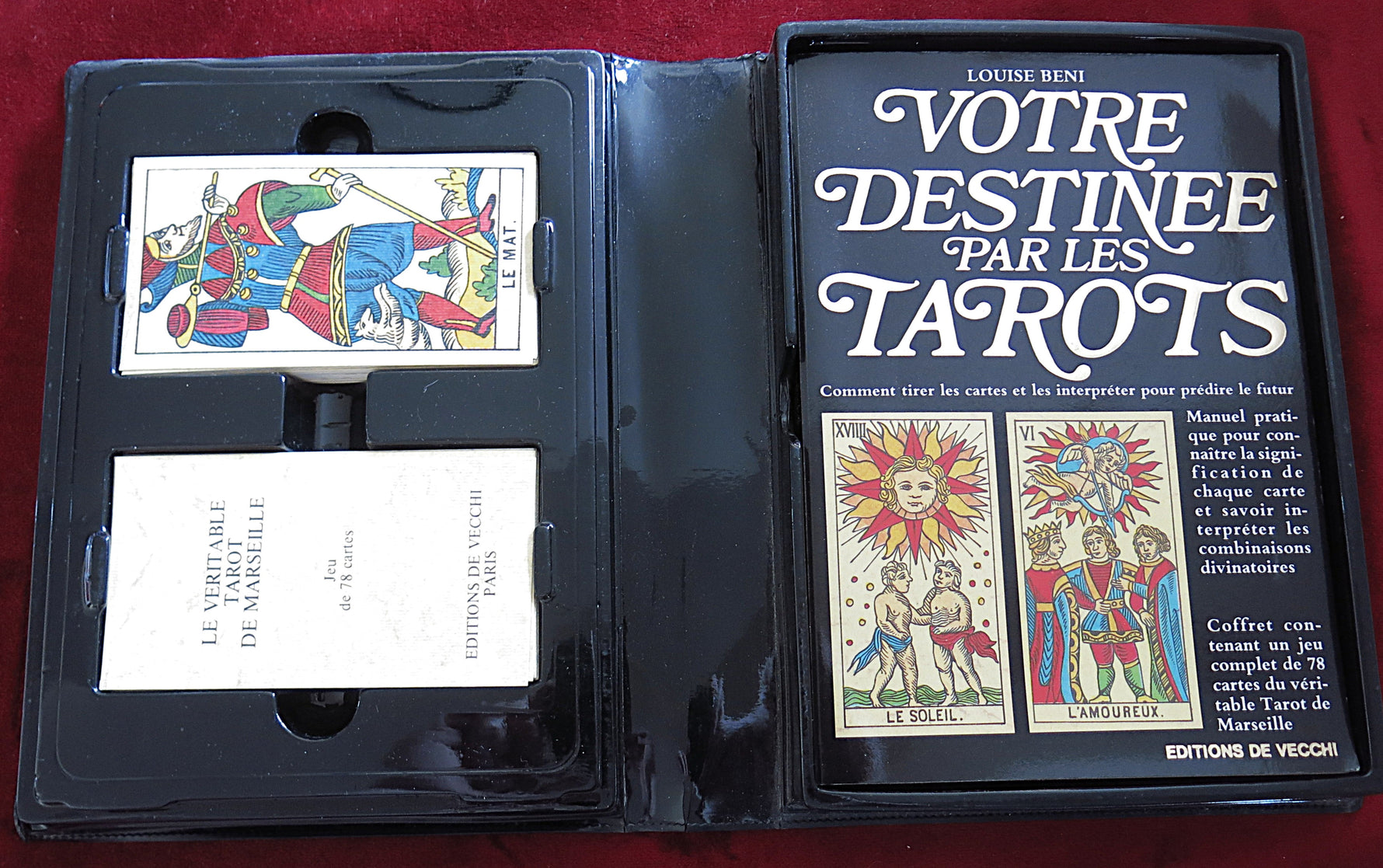 Votre Destinée par les Tarots – 1987 Tarot de Marseille Boxed Set – De Vecchi