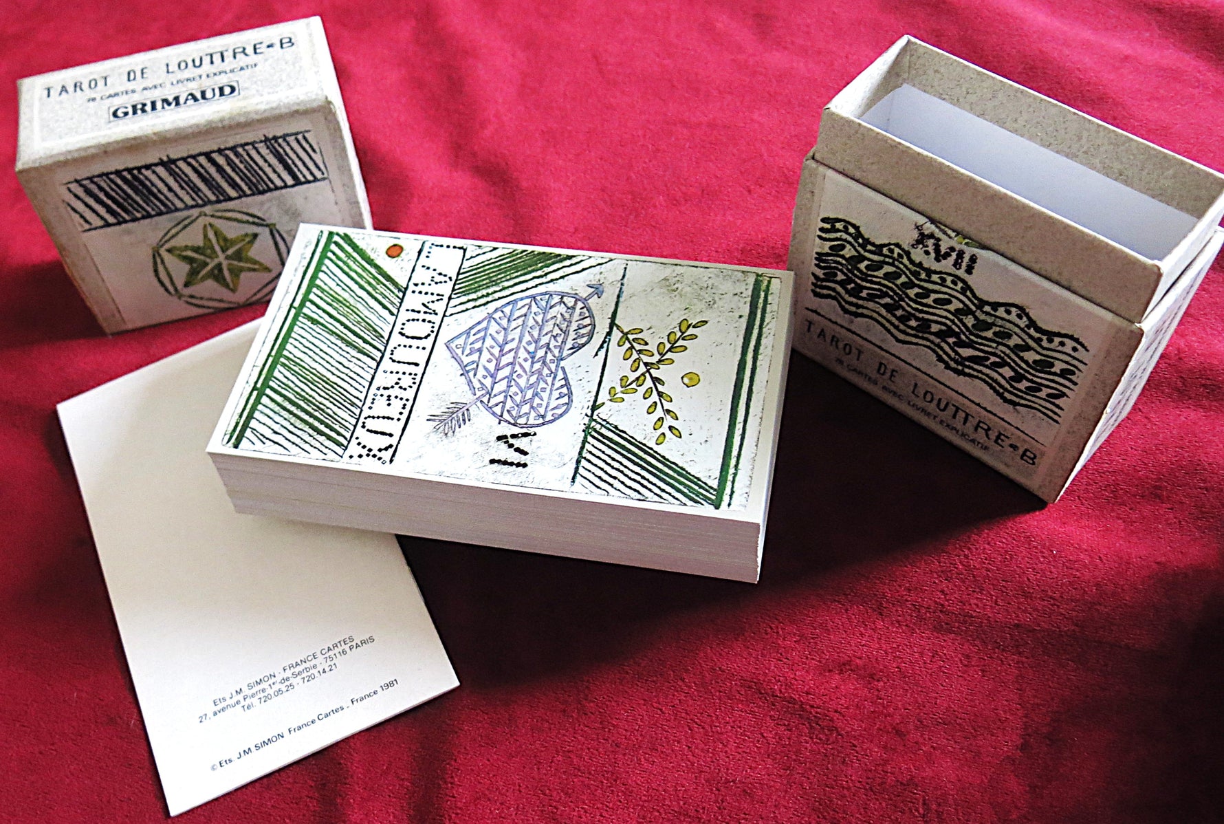Extremely Rare Tarot de Louttre B – 1981 Exhibition Deck - Very Hard to Find Tarot