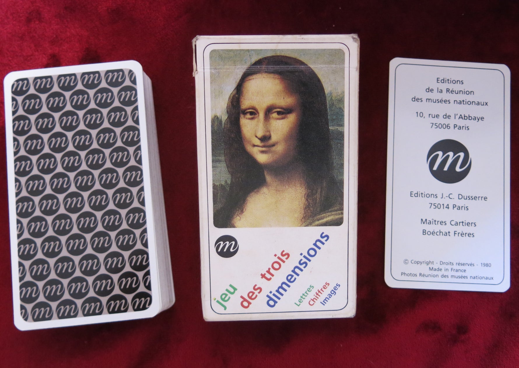 Louvre Museum: The Three Dimensions Game – Musée du Louvre Edition – Vintage French Art Deck (1980)