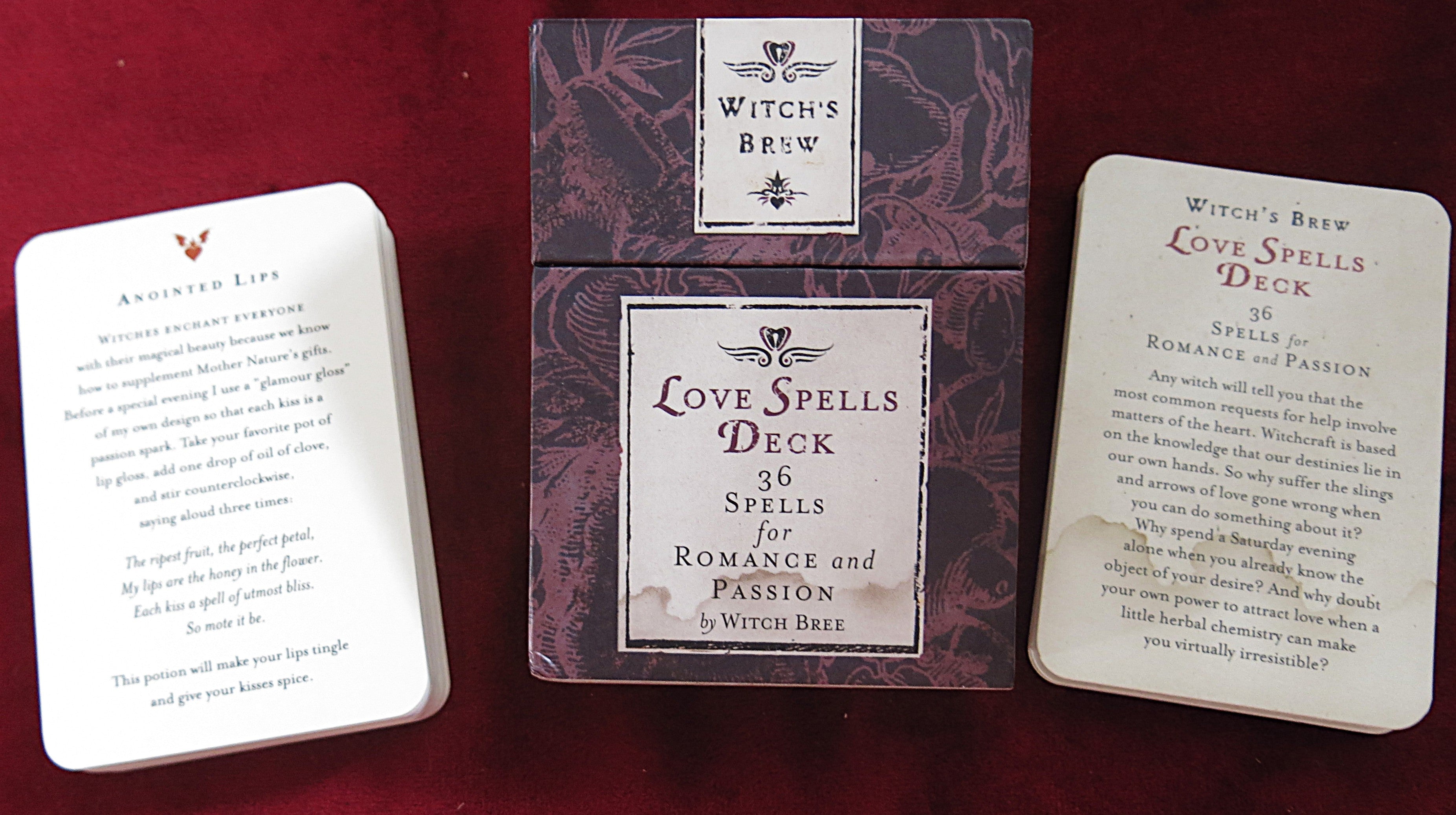 Witch’s Brew Love Spells Deck – Chronicle Books – 36 Vintage Cards – Romance & Passion