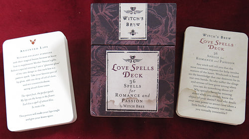Jeu de sorts d'amour Witch's Brew – Chronicle Books – 36 cartes vintage – Romance et passion