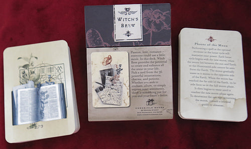 Jeu de sorts d'amour Witch's Brew – Chronicle Books – 36 cartes vintage – Romance et passion