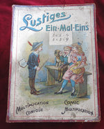(1890s) Antique German Comic Multiplication Game – Lustiges Ein-Mal-Eins