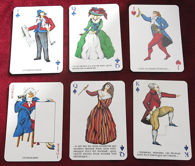 Cartes à jouer Révolution française (1988 Grimaud) – Illustrations de Silvia Maddonni