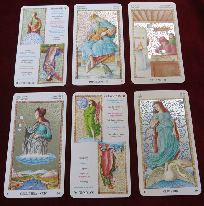 Mantegna Tarot "with Silver" 2001: 50 cards + 25 didactical cards