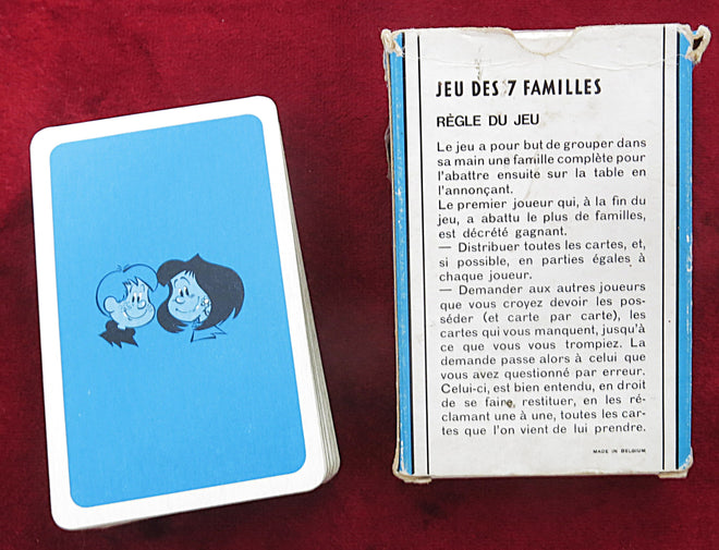 Les Aventures de Marc et Julie – Jeu de cartes vintage 7 familles – Transports