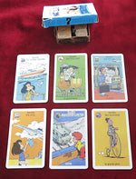 Les Aventures de Marc et Julie – Jeu de cartes vintage 7 familles – Transports