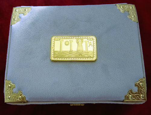 The FREEMASON Tarot + handmade Grey box | Mason gifts | mason box | Freemason | Compass & Square | Masonic pendant | Templar crusaders