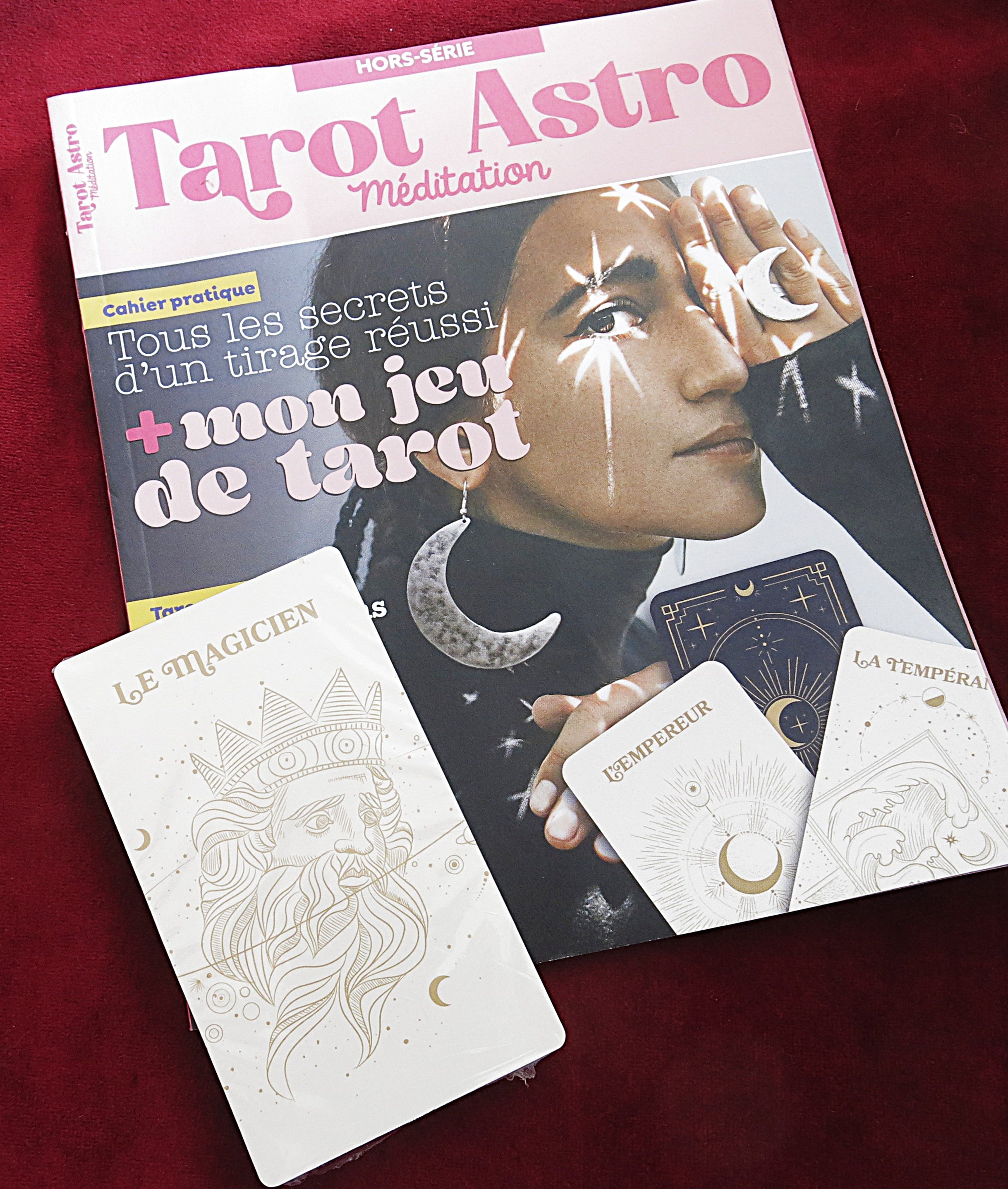 French Tarot Astro Meditation Kit – Astrology Guide + Magazine – Beginner Friendly