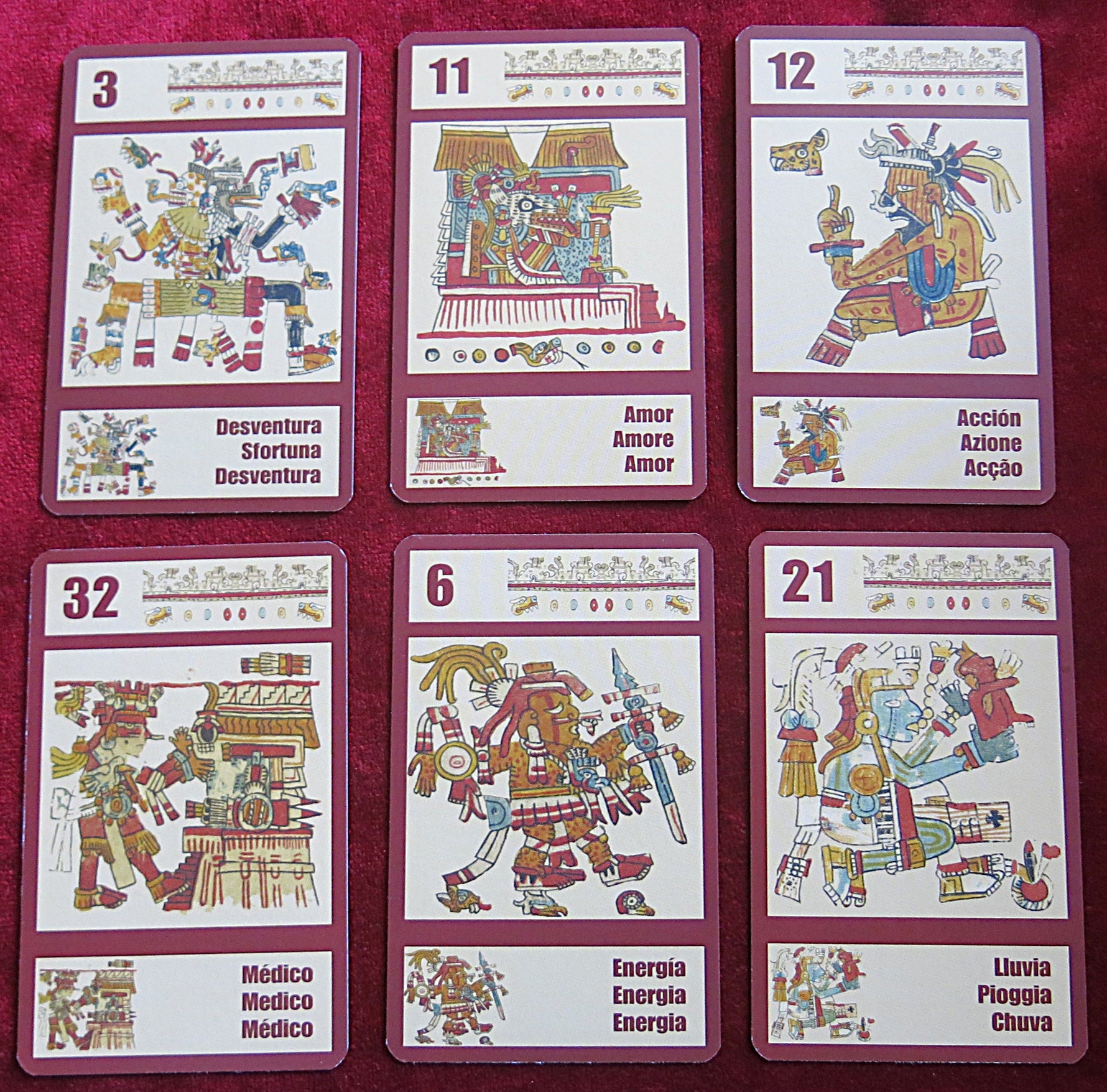 The Game of the Gods(Mexican Oracle) + Guide – Aztec Mythology Deck – 2002 Edition