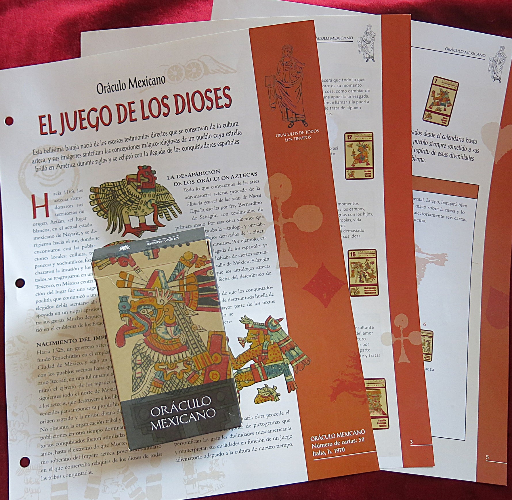 Mexican Oracle, Aztec Oracle, Lo Scarabeo Oracle, Vintage Oracle Deck, Out of Print Oracle, Rare Oracle Cards, 2000s Oracle Deck, Multilingual Oracle, Oráculo Mexicano, Oracolo Messicano, Aztec Divination, Mesoamerican Art, Indigenous Oracle Deck, Pre-Columbian Symbolism, Mexican Mythology Cards, Ancient Mexico Oracle, Cultural Tarot, Historical Divination, Spiritual Mexico, Aztec Gods Deck, Oracle Reading, Intuitive Cards, Spiritual Guidance Deck, Collectible Oracle, Cartomancy Deck, Daily Draw Oracle, Ora