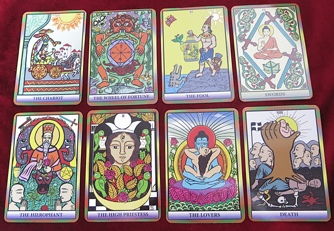 Jeu de tarot mystique – Dr Seema Midha – Tarot de transformation de l'art populaire indien