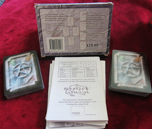 Mystick Domination cards (2000) - Vintage Board Game