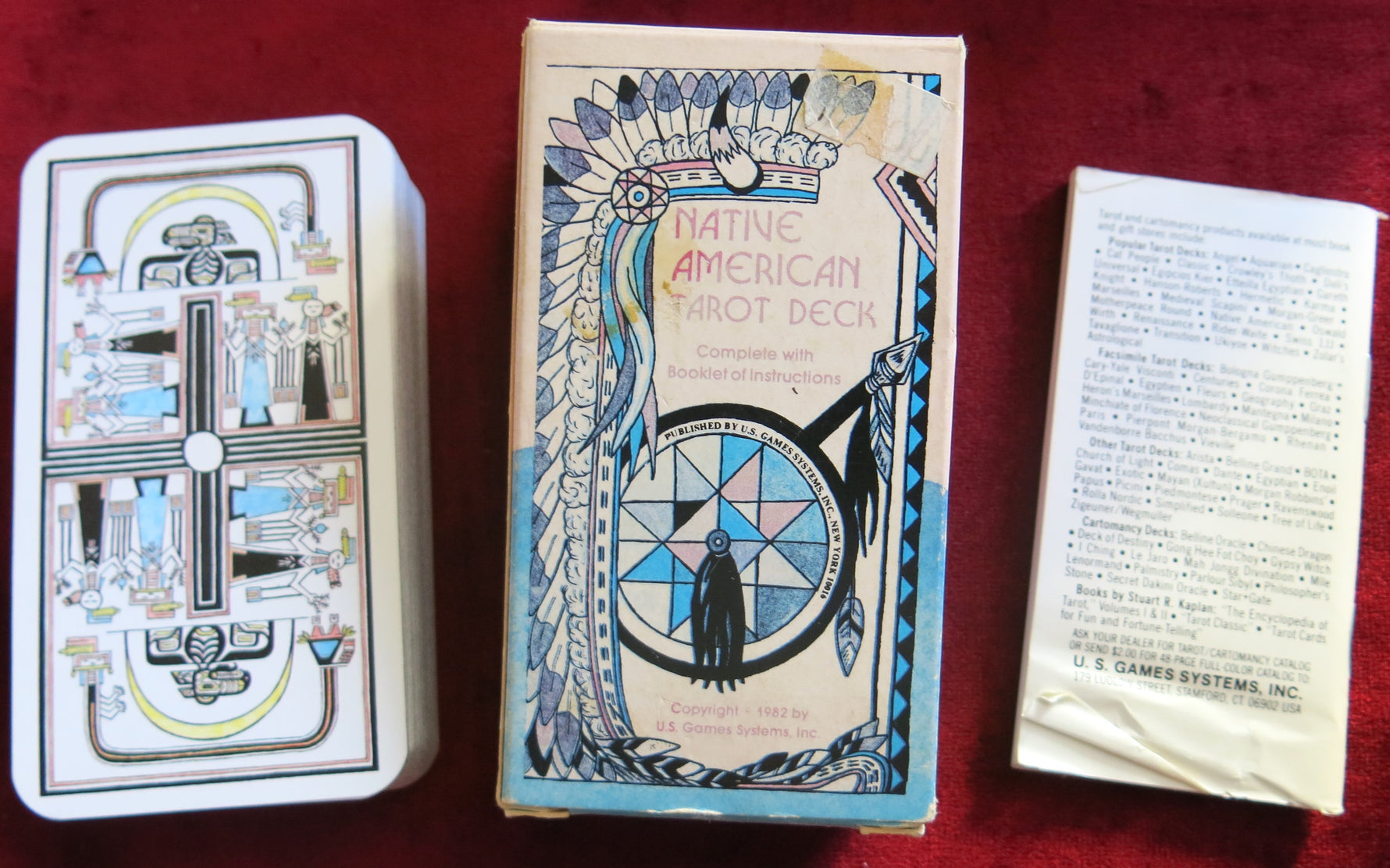 Native American Tarot Deck – 1982 Original Edition – U.S. Games Systems, Rare Vintage Tarot