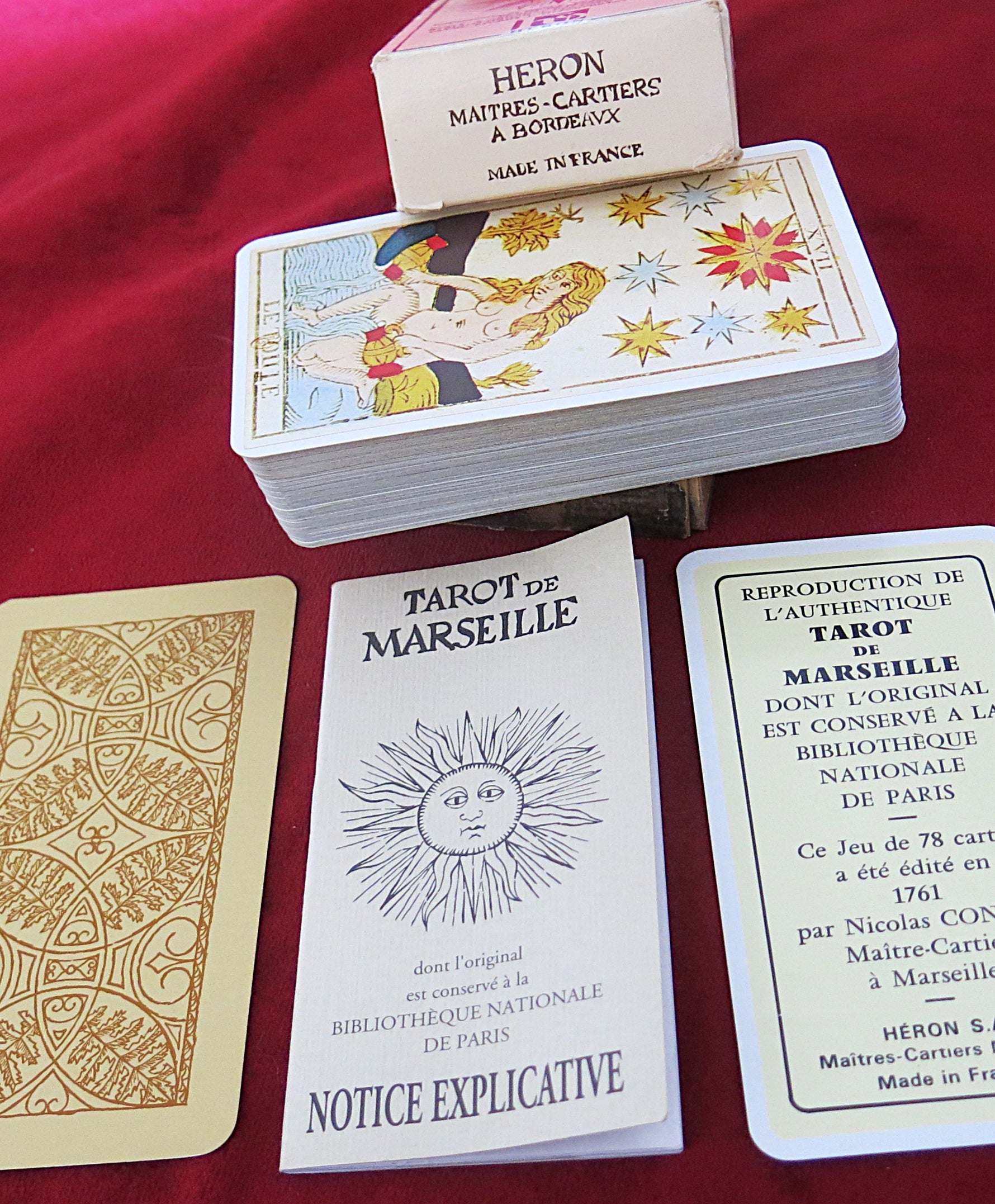 Ancien Tarot of Marseille – Nicolas Conver 1761 Replica, FR / EN Booklet