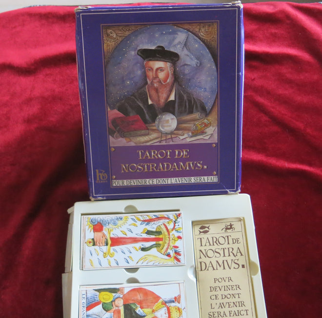 Tarot de Nostradamus - Héron 80s - Old Tarot de Marseille - The True Oracle of Nostradamus
