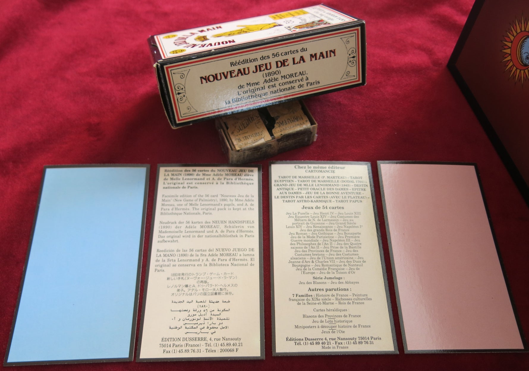 ULTRA RARE Palmistry Game by Dusserre - 70s Edition - Nouveau Jeu de la Main