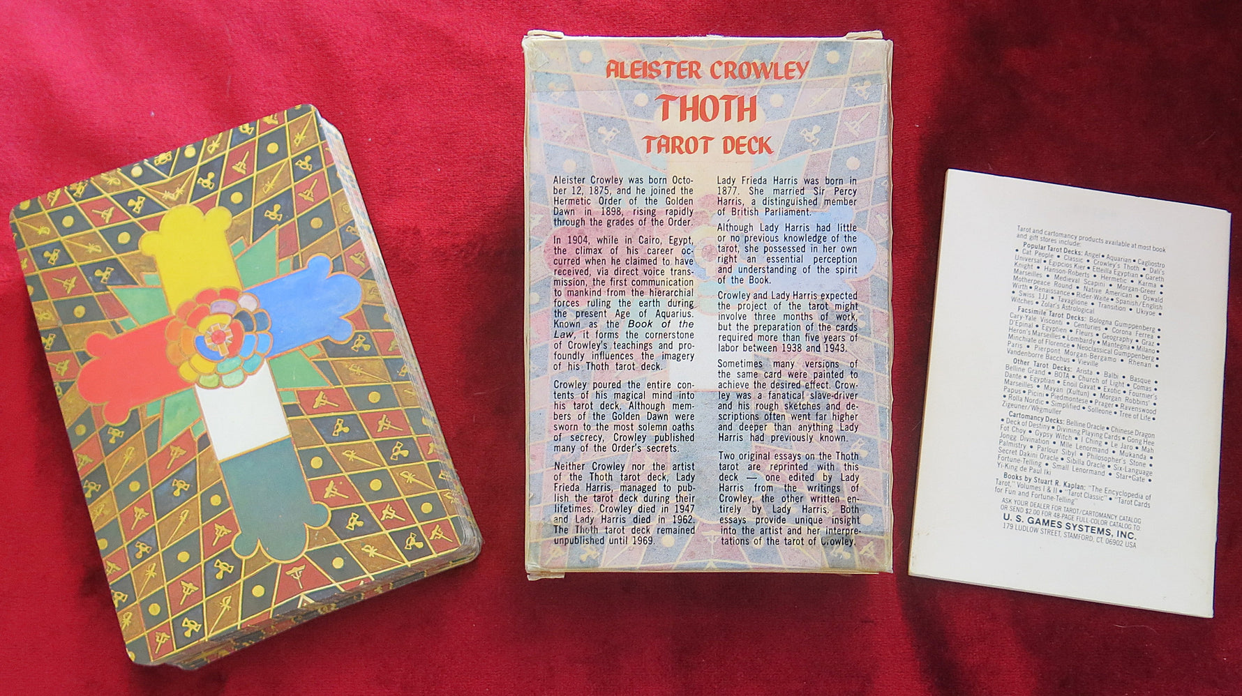 Aleister Crowley Thoth Tarot Deck – 1978 “White Box C” Edition (U.S. Games Systems)