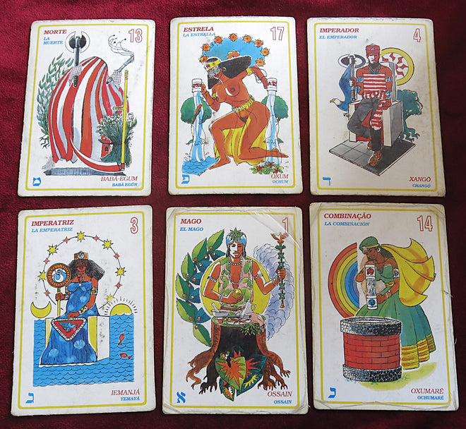 Tarot afro-brésilien – Tarot dos Orixás d'Eneida Duarte Gaspar – 22 Majeurs – Première édition épaisse