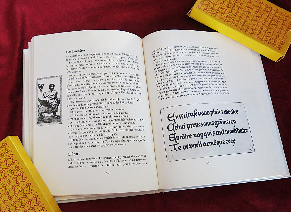 Vintage Oswald Wirth Tarot (1973) – Complete Tchou Set with Book – Extremely Rare
