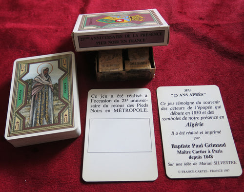 Rare deck of cards: Anniversary of the "pied noir" in France -