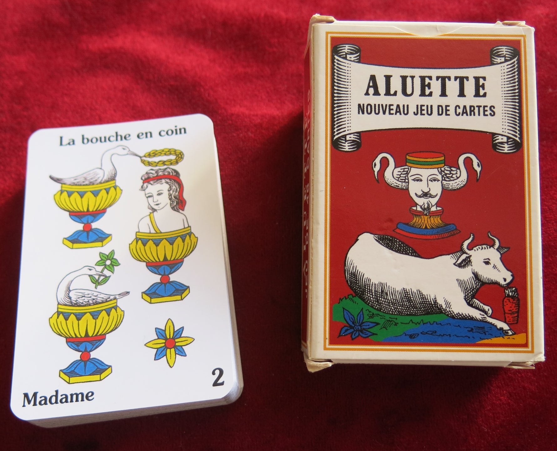 Rare Aluette Playing Cards – The Cow Game – Traditional Vendée Card Deck - 90s