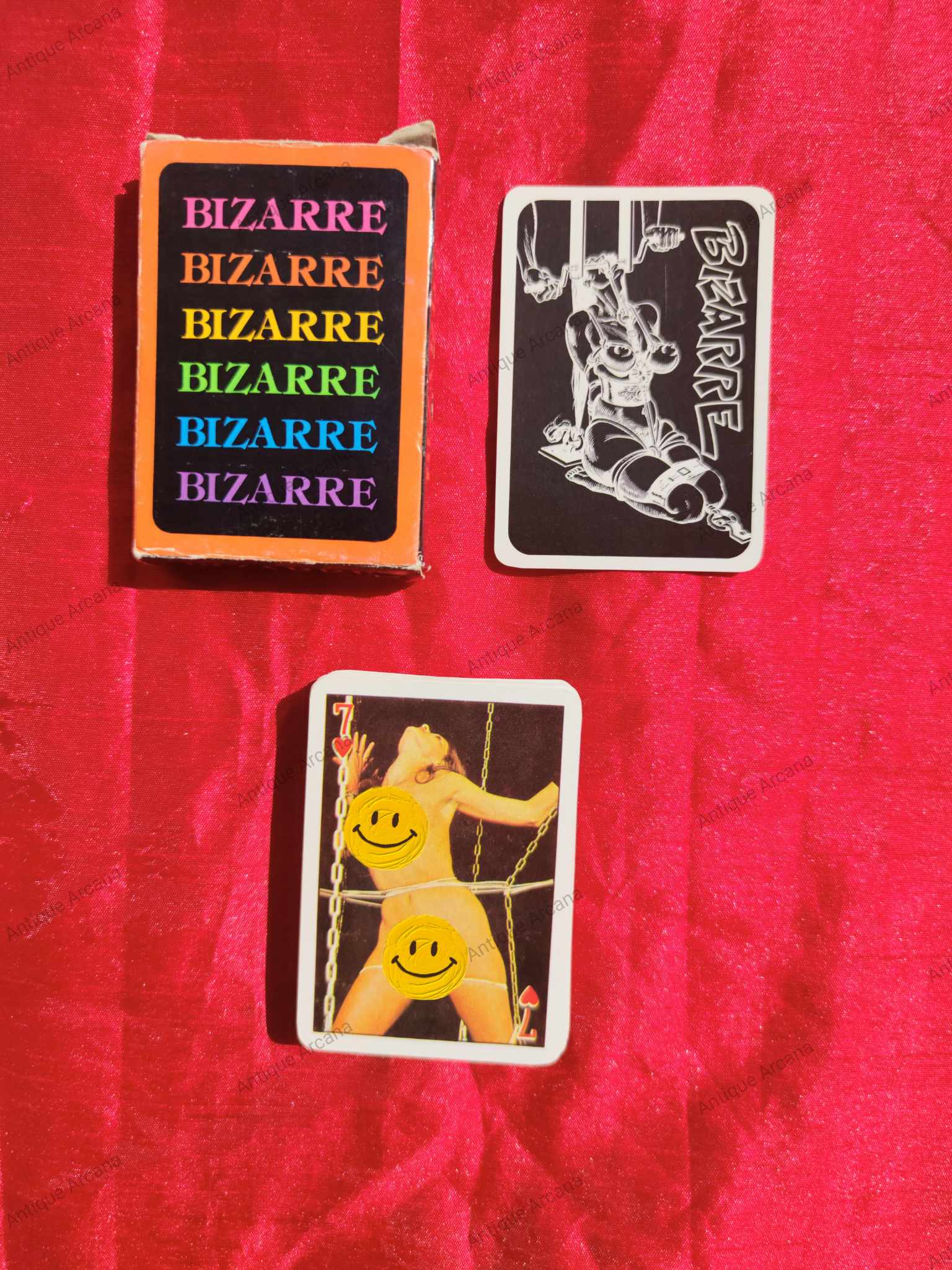 Jeu de cartes vintage bizarres Sado-Masochisme, Bondage S&M