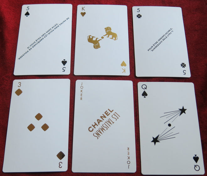 Rare CHANEL Les Talismans - Luxury Playing Cards Deck of 54 Cards