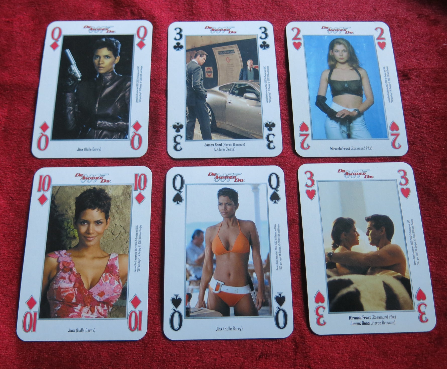 James Bond themed playing cards 2002 - Halle Berry in bikini