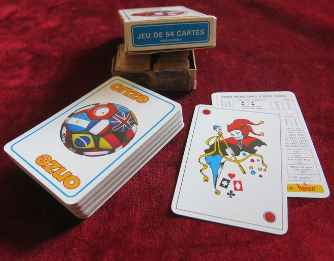 Cartes à jouer de football - ONZE football années 90