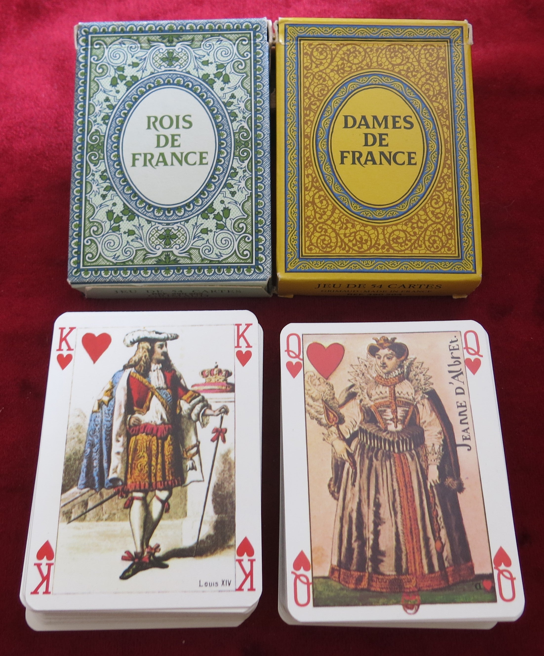 Kings and Queens of France – Vintage 2-Deck Set (Grimaud 1985)
