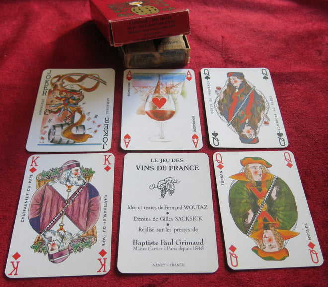 Wines of France deck of cards 1994
