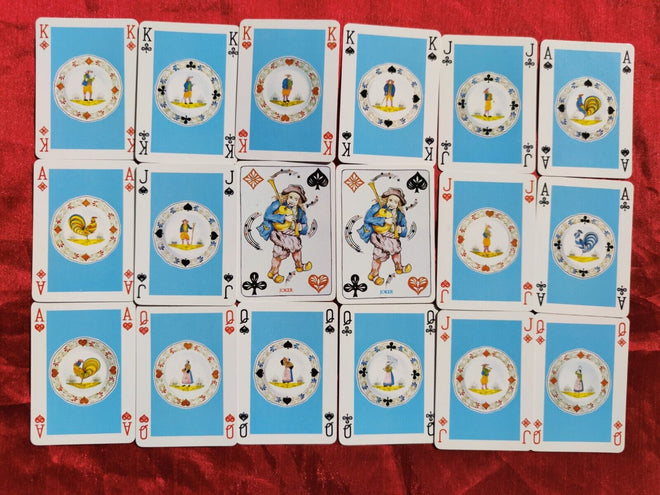 Game of the faïenceries of Quimper 1987 - Old deck of cards