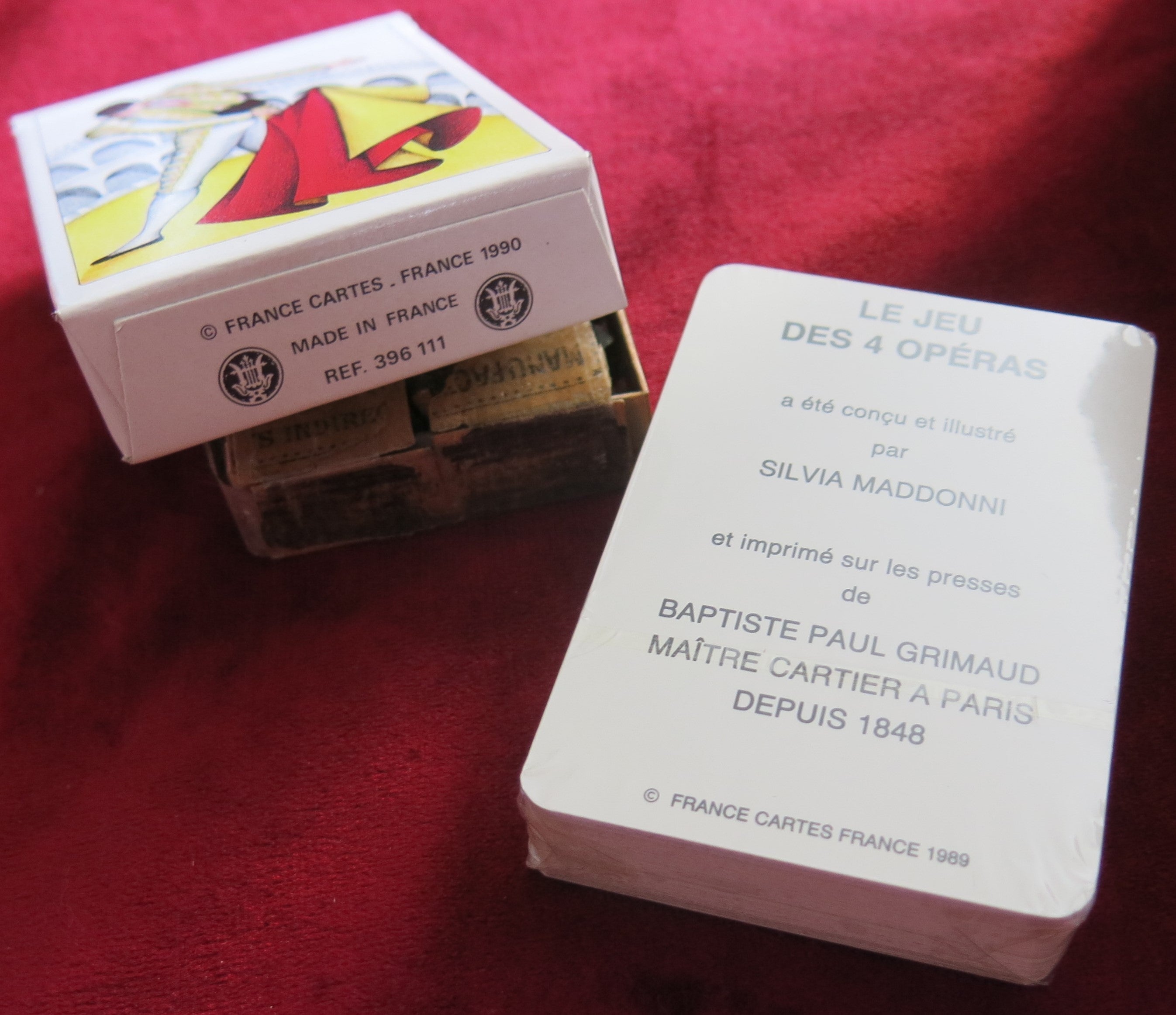 Jeu des 4 Opéras – France Cartes 1990 – Silvia Maddonni – Sealed Deck