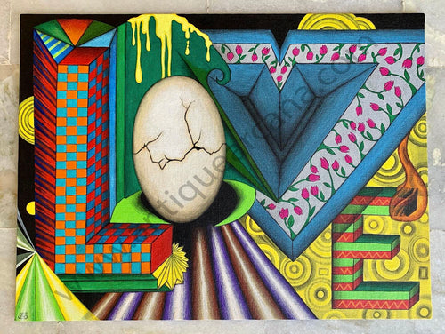 Bö's "LOVE" unique Art Work - 1 UNIT ONLY!