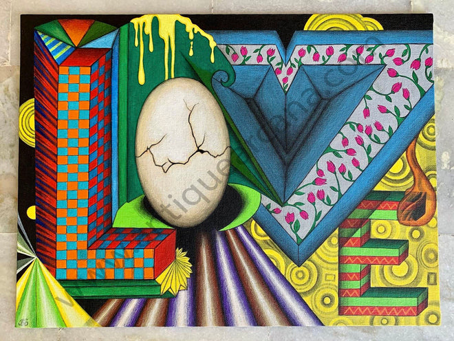 Bö's "LOVE" unique Art Work - 1 UNIT ONLY!
