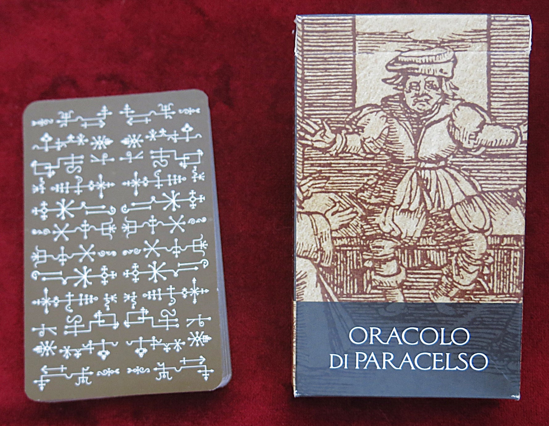 Oracle of Paracelsus 2002 + guide – Rare Christian Geomantic Deck - The Alchemical Prophecies of Paracelsus
