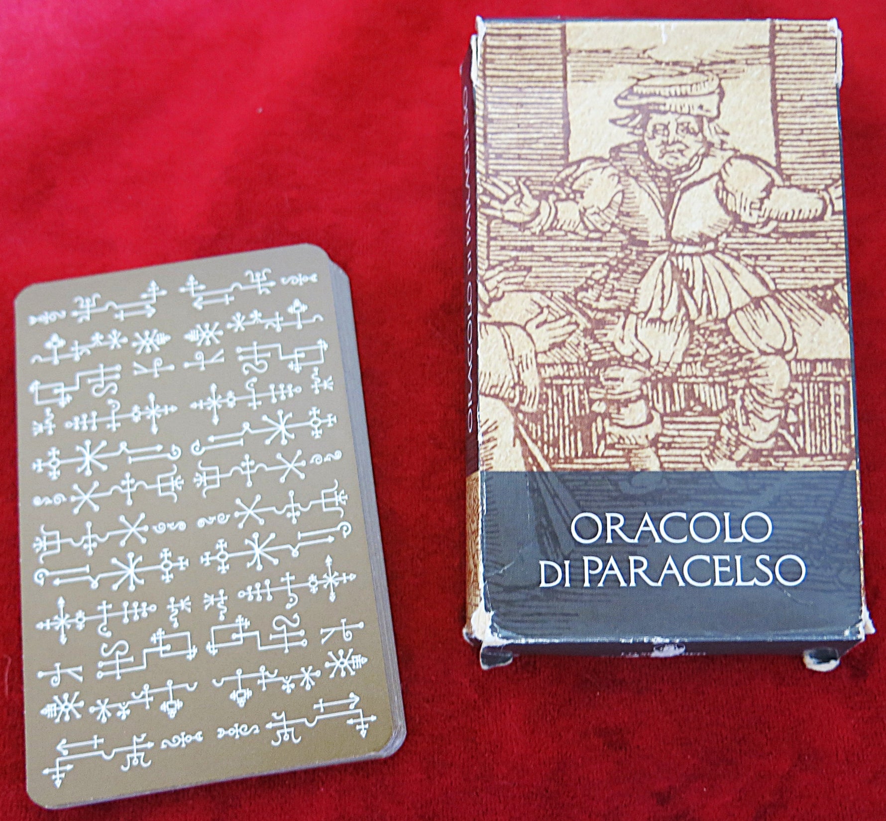Oracle de Paracelse 2002 + guide ENG-FR – Rare jeu de cartes géomantiques chrétiennes – Prophéties alchimiques de Paracelse