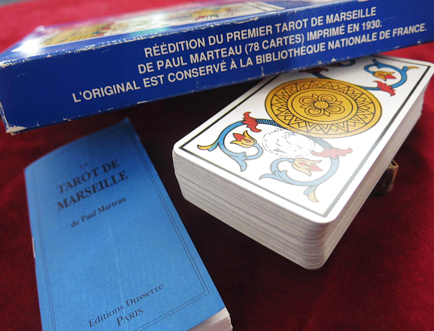 Tarot de Marseille – Paul Marteau – Édition Dusserre 1990 – Blue Box “Votre Avenir” – Rare Vintage Deck
