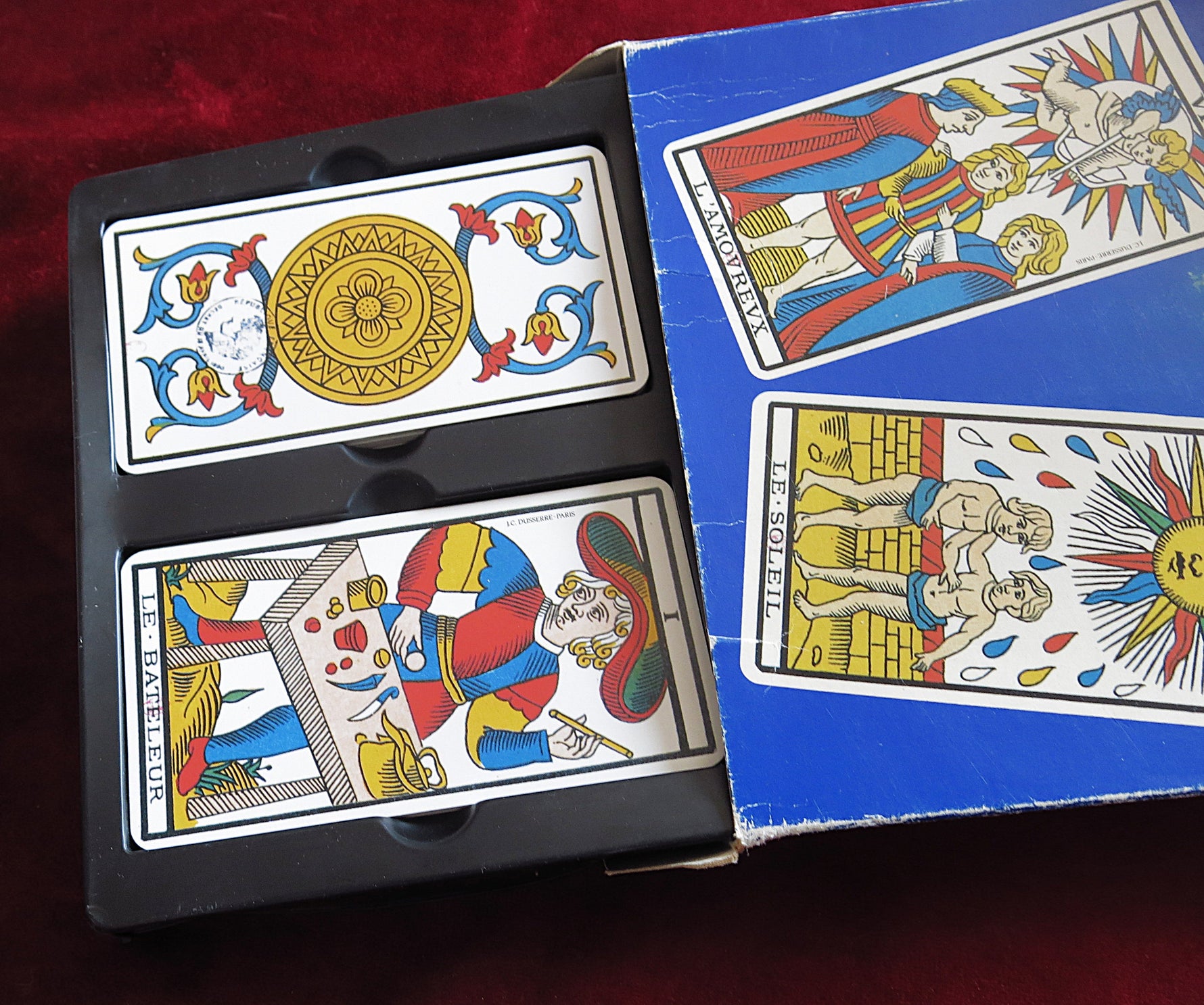 Tarot de Marseille – Paul Marteau – Édition Dusserre 1990 – Blue Box “Votre Avenir” – Rare Vintage Deck