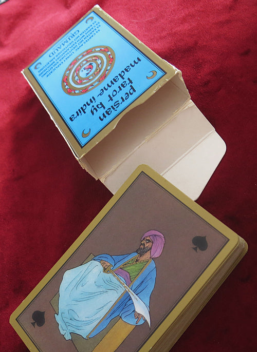 Tarot persan 1981 par Madame Indira - Cartes persanes - Jeu vintage gitan rare