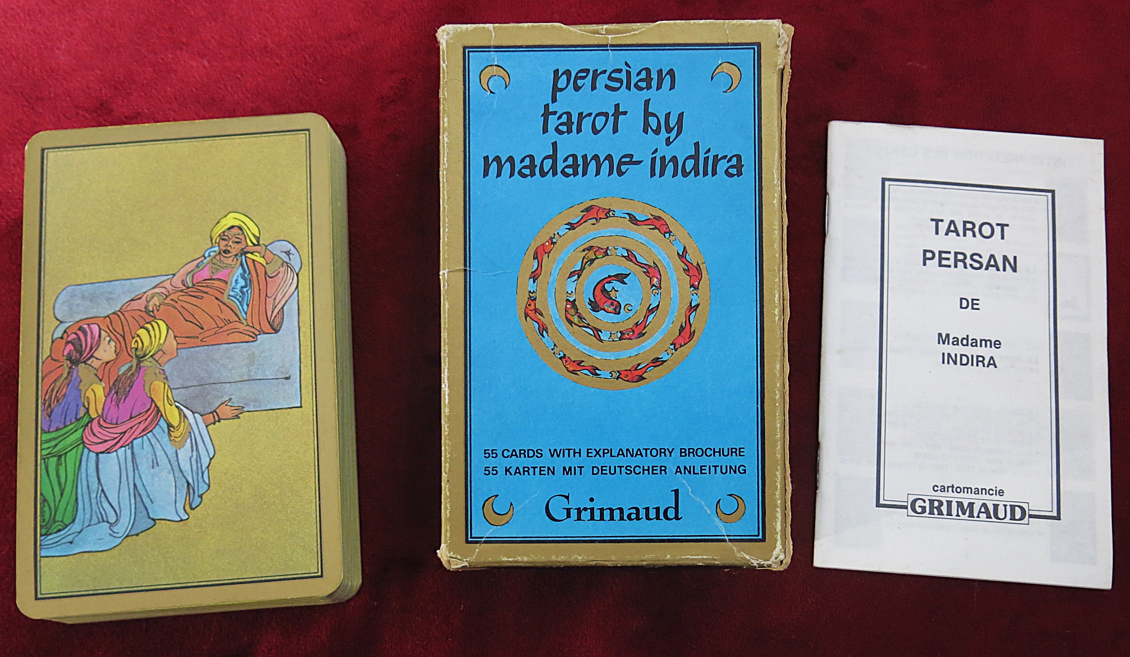 Persian Tarot 1981 by Madame Indira - Persian Cards - Rare gypsy Vintage Deck