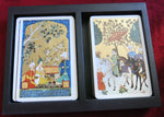 Persian Garden & Fournier Playing Cards – 2 Vintage Bridge Deck Sets – Carta Mundi & Fournier
