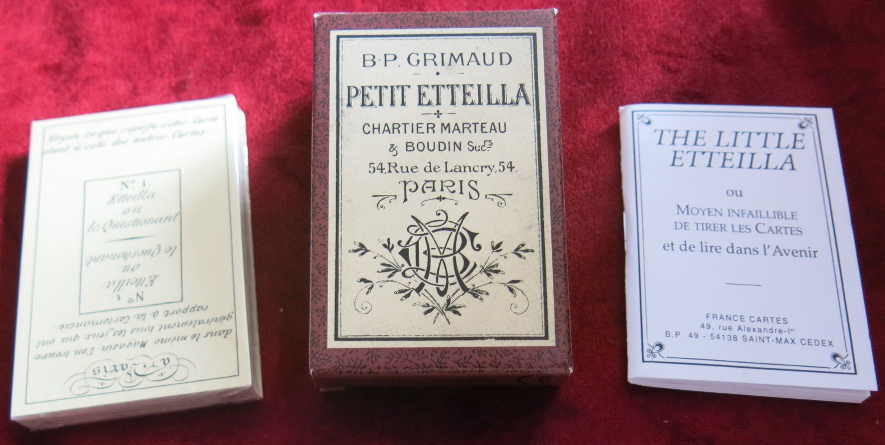 Le Petit Oracle d'Etteilla – Reproduction de 1994 d'un jeu de divination du XVIIIe siècle – Sous blister