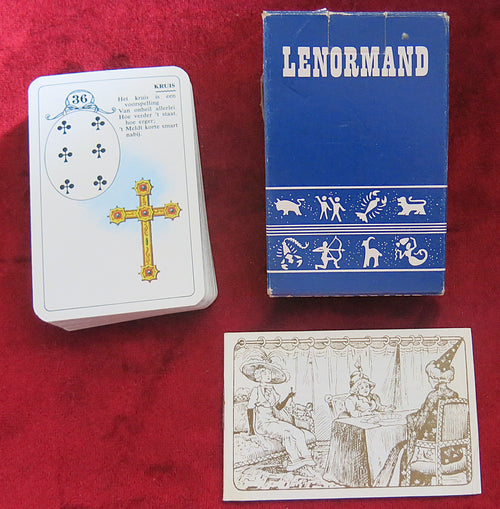 Petit Lenormand Blue box 60s/70s - Carta Mundi - Vintage Lenormand deck