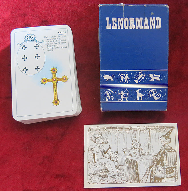 Petit Lenormand Blue box 60s/70s - Carta Mundi - Vintage Lenormand deck