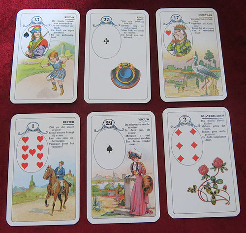 Petit Lenormand Blue box 60s/70s - Carta Mundi - Vintage Lenormand deck