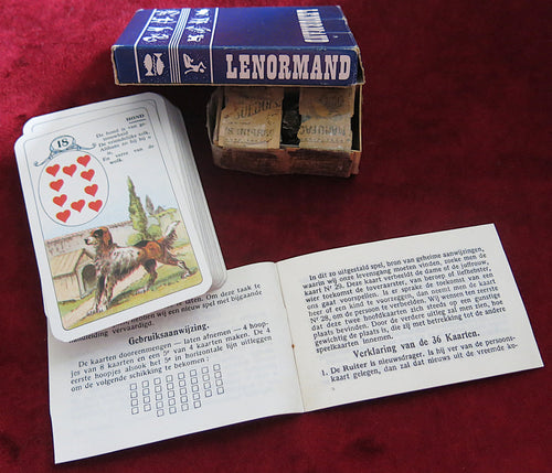 Petit Lenormand Blue box 60s/70s - Carta Mundi - Vintage Lenormand deck